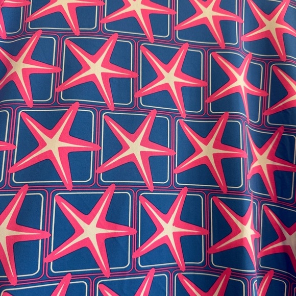 Lulu B Sheath Dress Star Fish Print Beach XS - Picture 3 of 4